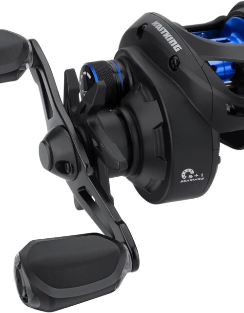 KastKing Centron Lite Baitcasting Fishing Reel – Lightweight, Glass Fiber Infused Nylon Frame – 7.6 OZ – 5 + 1 Anti-Reverse Ball Bearings, 7.1:1 High-Speed Gear Ratio Fishing Reel with Compact Design