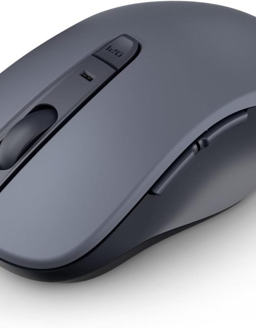 wegear Bluetooth Mouse Silent Wireless Mice, Cordless Computer Mouse-Grey
