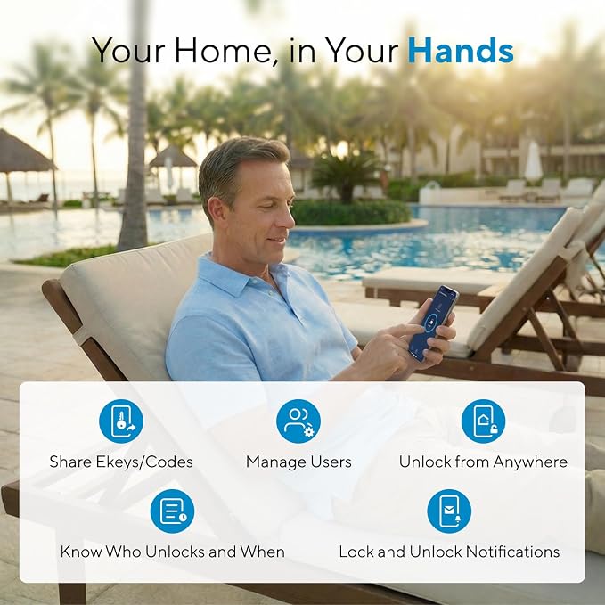 ULTRALOQ Bolt SE Wi-Fi Smart Lock, Matter Over Thread, App Remote Access - Image 2